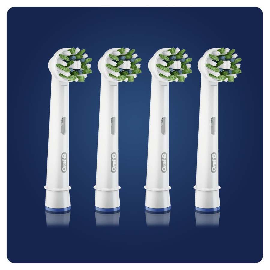 Oral-B CrossAction 80339340 cepillo de cabello 4 pieza(s) Azul, Verde, Blanco Oral-B CrossAction 80339340 cepillo de cabello 4 pieza(s) Azul, Verde, Blanco