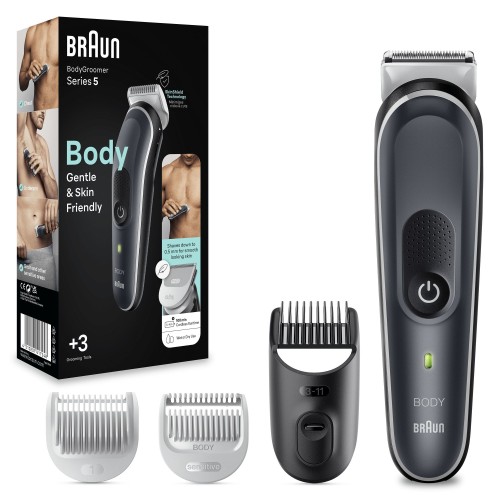 Braun BodyGroomer BG5340 Negro, Plata Braun BodyGroomer BG5340 Negro, Plata