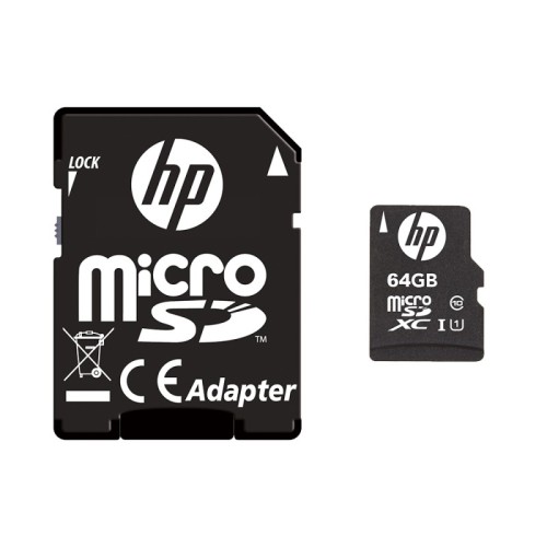 HP SDU64GBXC10HP-EF memoria flash 64 GB MicroSDXC UHS-I Clase 10 HP SDU64GBXC10HP-EF memoria flash 64 GB MicroSDXC UHS-I Clase 10