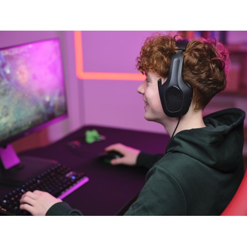 Trust GXT 415 Zirox Auriculares Alámbrico Diadema Juego Negro