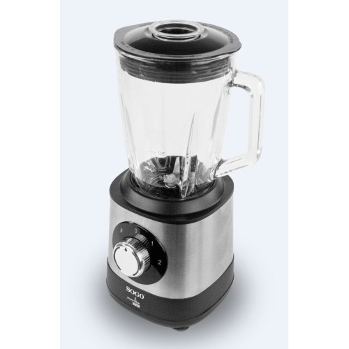 Sogo BAT-SS-5585 licuadora 1,5 L Batidora de vaso 1500 W Negro, Acero inoxidable