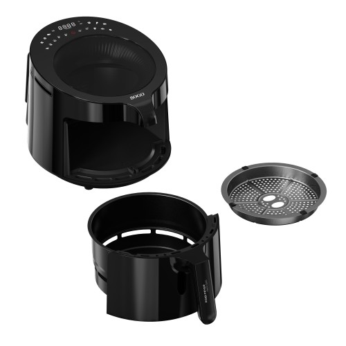 Sogo FRE-SS-10925 freidora Sencillo 5 L Independiente 1500 W Freidora de aire caliente Negro